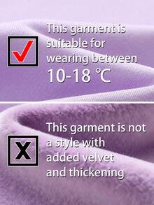 Oversized Smiling Drink Print Hooded Sweatshirt For Teenage Girls - Mauve Purple - View 3