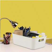 10件套多功能收纳盒套装 – 耐用塑料整理盒,适用于办公用品、化妆品、零食和小物件,是厨房、浴室和宿舍收纳的理想之选 – 节省空间的家居收纳方案,也是理想的圣诞礼物 - 彩色 - 查看 3