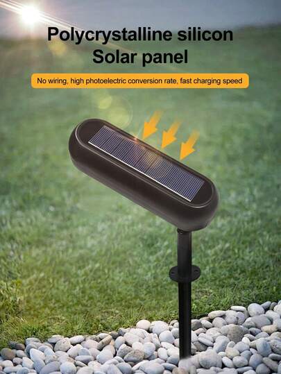 Solar Outdoor Floodlight, Landscape Decoration Light, Lawn Tree Atmosphere Spotlight, Waterproof Auto-Sensor Garden Light, Home Villa Night Lighting Small Spotlight