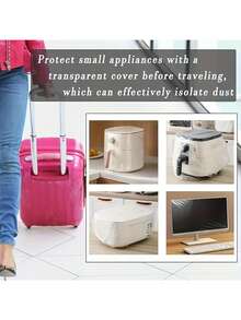 Disposable Multi-Purpose And Dustproof Cover,Outdoor Backpack Rain Cover, Dual Shoulder Dustproof Cover, Backpack Rain Cover, Suitable For Outdoor Travel, Electronic Protective Cover, Suitable For Bicycle Basket, Microwave, Rice Pot, Household Kitchen Accessories, Office And Hom,Moving Supplies, Emergency Preparedness Supplies, Camping Gear And Equipment, Holiday Essential Items For Abroad - Multicolor - View 11