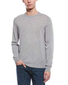 Bruno Magli Merino Wool Crewneck Sweater - 灰色的 - 查看 2