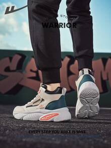 Warrior Comfortable Street Style Thick Soled Men's Shoes Autumn And Winter Lightweight Comfortable Breathable Running ShoesModest StyleCasual Yet Sleeksneakers Applicable Throughout The Yearwear-Resisting All-Day WearTraining Sneakers