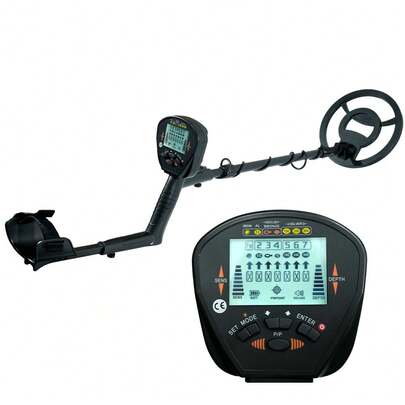 Detector de metales MD-830 de alta sensibilidad, detección multi-metal para monedas, joyas al aire libre, con funciones de identificación/posicionamiento de metal/disco completo, funciona con batería de 9V, adecuado para detectar monedas de oro y plata, oro, cobre, hierro (sin batería)