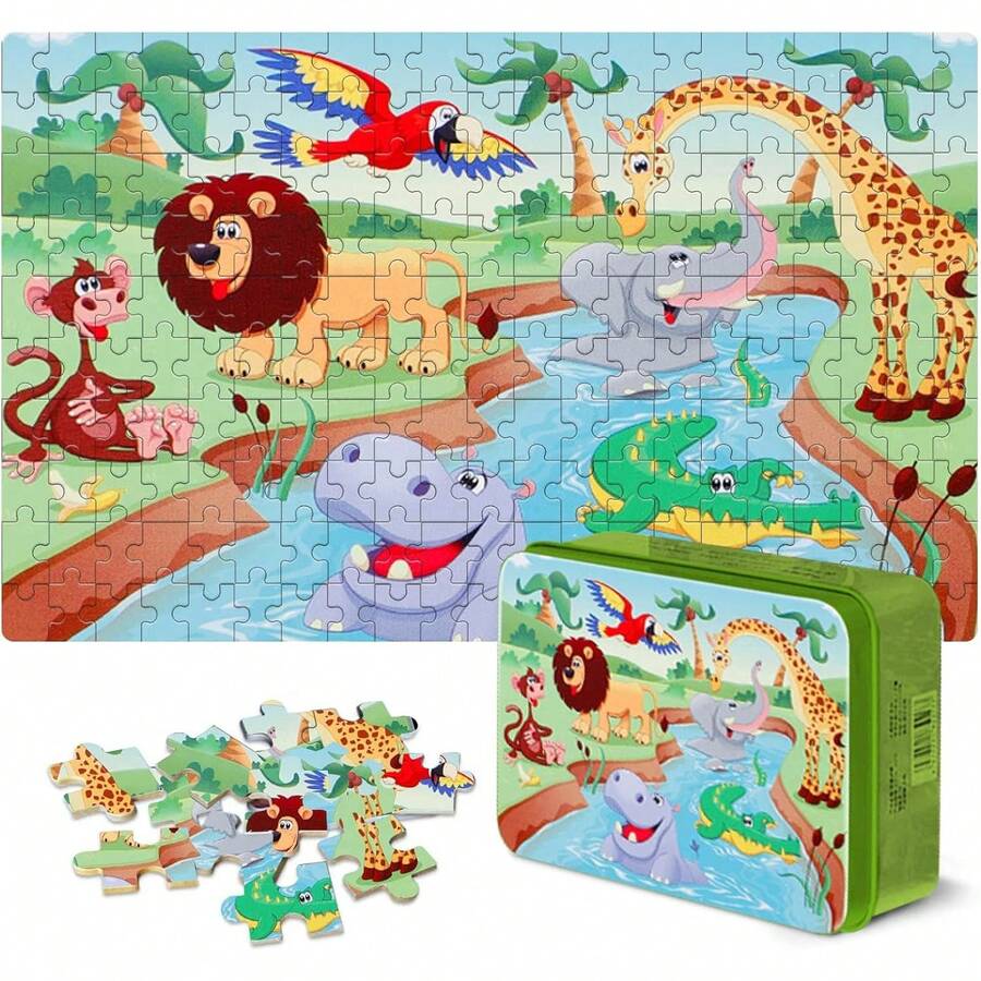 Rompecabezas de Piezas, Rompecabezas de Animales para Adultos y Adolescentes, Calidad Premium, Regalo de Juguetes Educativos, 28.5 * 22.5 (Animal) - Animal - Ver 1