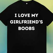 I Love My Girlfriend's Boobs C-Omfort Colors Shirt, VaL-Entine's Day Gift, Boyfriend Gift, Naughty Girlfriend Shirt, Funny Boobies Shirt.220G Clic Pure Cotton T-Shirt - The Perfect Blend Of Sual And Act, I For Everyday Wear And The Gym, A Warm Gift For Your HusbandWifetops WoM.En Fall OutfiT.S For WoM.En  VaC.Ation OutfiT.S WoM.En Halloween Costume - màu đen - Xem 1