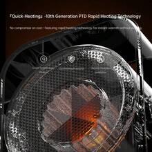 Novo Aquecedor Elétrico LKS-510, Aquecedor Portátil de Alta Potência de 500W para Casa, Quarto, Sala de Estar, Dormitório, Aquecimento Rápido, Aquece as Mãos e os Pés - Entrada do tipo CE C (220-240V) - Visão 4