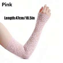 1 Pair Sexy Lingerie Accessories Lace Arm Sleeve Women Long Mesh Yarn Arm Cover Party Wear Fancy Women Glove Cosplay Darkly Mitten