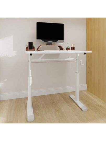 Adjustable Study Bureau Kids Adults Height Adjustable, Multi Purpose Home/Office Desk, Compact view 4