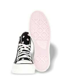 Converse Giày thể thao nữ Chuck Taylor All Star Lift Đệm nhẹ Thoáng khí Mềm mại Hỗ trợ Linh hoạt Bền Dễ vệ sinh Thể thao Trường học Hàng ngày Đen Hồng Trắng A10688C - Đen/Hồng - Xem 7