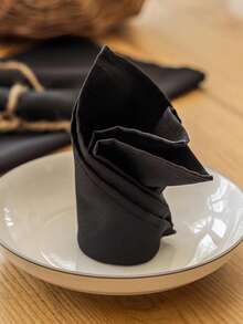 2/6/12/280pcs European Simple Solid Color Wrinkle-Resistant Breathable Wipe Cloth, Napkin, Placemat For Wedding Party Hotel Banquet Restaurant Kitchen Food Dining Table Decor - Multicolor - View 6