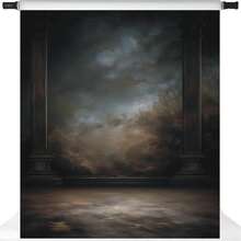 2D平面深灰色摄影背景布，人像摄影背景，影棚道具乙烯基材质 - 深灰色 - 查看 5