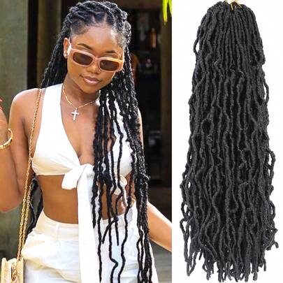 8 Packs Faux Locs C…