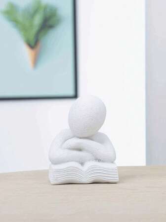 قطعة واحدة من التماثيل الراتنجية المجسمة الحديثة للديكور، مناسبة لغرف المعيشة والمدخل والمكتب وغرفة الدراسة وأركان القراءة العائلية