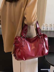 Torba retro minimalistyczna o dużej pojemności, modna, do pracy i na studia