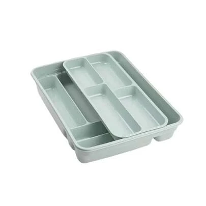 ZYLX SHOPPING - Cubertero Organizador de Cubiertos 40*30*7 cm | 5 Colores Elegir | Bandeja Cajón con Compartimentos