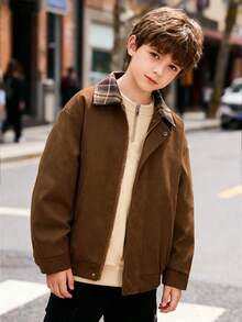 Tween Boy Casual Loose Fit Shirt With 2 In 1, Autumn/Winter