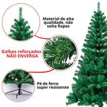Arvore de Natal Enfeitada 2,10M 450 Galhos | 1,80M 320 Galhos Pinheiro + Enfeites Decoração Completa - ARVORE DE NATAL 2.10M - Visão 5