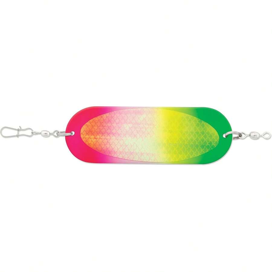 Luhr Jensen 4/0 Jensen Trucha y Kokanee Dodger - Gráfico, Plata P-Lite - Ver 1