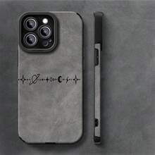 Funda de Teléfono con Patrón Simple de Estrella y Luna para iPhone 16ProMax/15Pro/14Plus/13/12/11/7/8Plus/X/XR/XsMax, Resistente a Impactos y Duradera, Diseño de Moda, Cubierta Protectora de TPU, Cuero Sintético - Colores mixtos - Ver 4