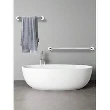 Grab Bars2 PCS Barra de  para Baño 60cm Pasamano Acero Inoxidable Barra de Agarre de Ducha para Discapacitados Mayor Mujer Embarazada Barra de Agarre para Bañera o DuchaGrab Bars - 60 centímetros - Ver 5