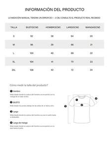 Camiseta de Mujer con Estampado Personalizado - Corte Oversize, Cuello Redondo, Perfecta para Ocio y Viajes, Envío en México​ - Blanco y Negro - Ver 7
