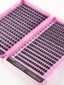 448pcs Lashes Clusters D Curl Individual Eyelashes, With Bond And Seal, Eye Brush, Tweezers Kit For Beginner Friendly, Soft And Natural Look Fake Lashes For Enlarge Eyes Makeup Beauty, Thick&Natural Fluffy Diy Segmented Lashes - Multicolor - View 6