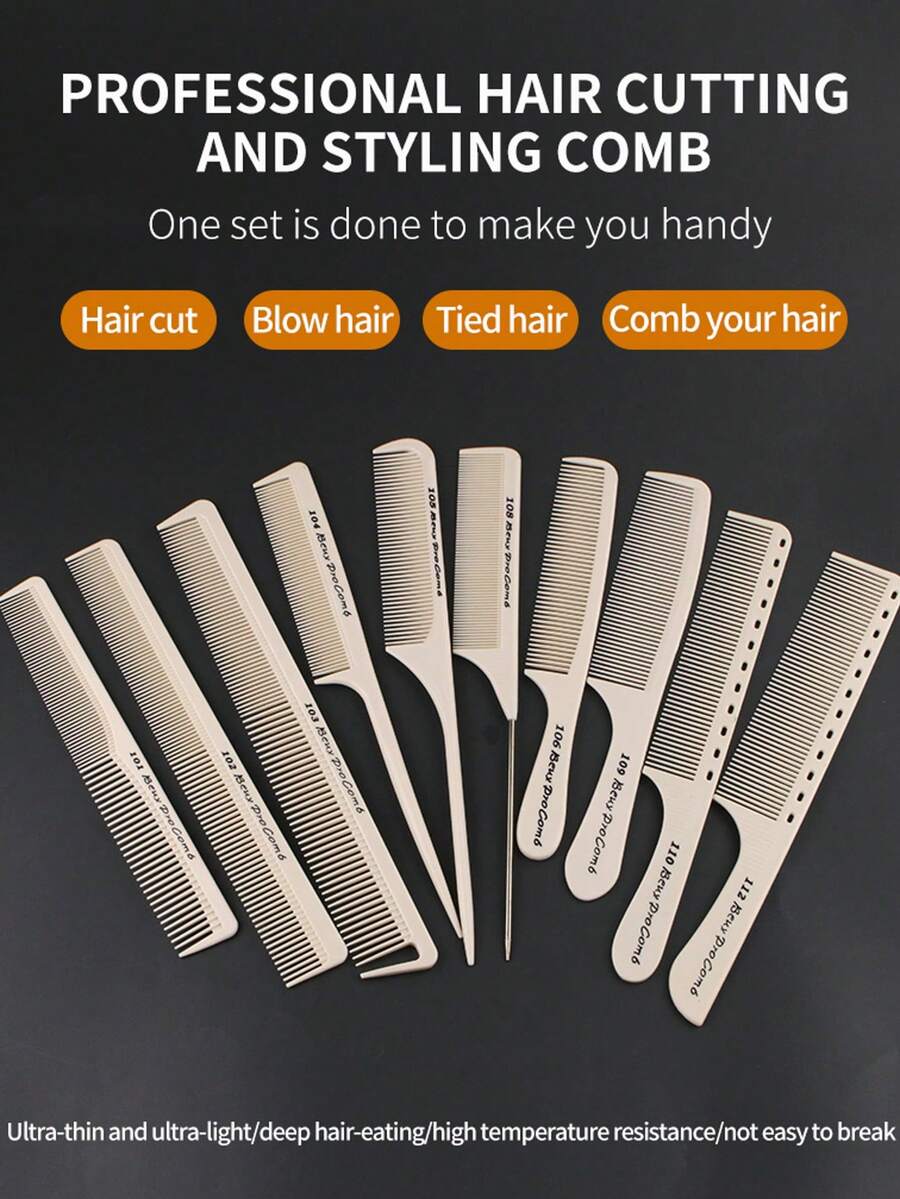 Hairstylist's Thick Family Hair Special Comb For Straight Hair Without Hurting The Scalp, Ponytail, Student Comb, Dormitory Comb