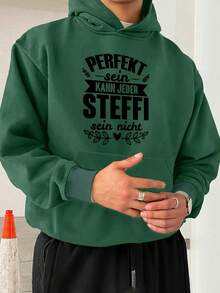 Herren Plus Size Hoodie - Lässiger Pullover mit deutschem Text, nicht dehnbarer Stoff, geeignet für denäglichen und formellen Gebrauch - JPH-9 Casual Street Essential, Pullover Hoodie, bequeme Kleidung, lockere Passform, langlebige Freizeitkleidung, PLUS SIZE, Plus Size Freizeitset, Pullover mit Aufklebern, Zöliakie Plus Size, schwarzer kapuzenloser Sweatshirt für Männer, kapuzenloser Sweatshirt, schwarzer kapuzenloser Jumpsuit für Männer, kapuzenloses-Shirt - Schwarz - Übersicht 4