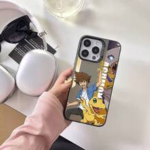 Funda de Teléfono  Monstruo Digital para 16, 15, 14, 13, 12, 11 Pro, X, XR, XS, 8, Plus - Cubierta Trasera Mate Antigolpes17  17promax - Negro - Ver 1