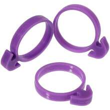 Pcs Pastry Bag Ties Reusable Icing Bag Ties Silicone Decoration Bag Clips Cake Piping Bag Ties for Cupcakes  and Pastry(15 Pieces Light Purple15 Pieces Blue15 Pieces Red15 Pieces Green)(60 4 tipos de colores) - Tipo 1 - Ver 5