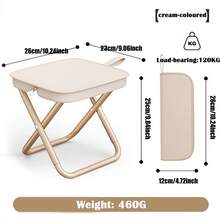 1 PC Outdoor Folding Chair, Folding Bag Fishing Chair, Fully Folded Pony Tie, Line Zipper Chair, Outdoor Camping Folding Stool, Outdoor Picnic Folding Stool.