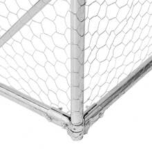 vidaXL Hühnerstall Mit Dach 2,5x2x2,25 M Verzinkter Stahl - Argento - Visualizzare 6