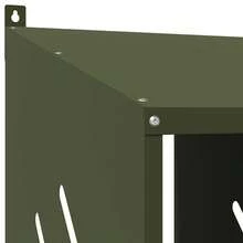 vidaXL Hühner-Nistkasten Mit 6 Fächern Olivgrün Metall - Grigio - Visualizzare 10