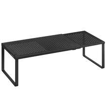 Especiero, Extensible, Organizador de Cocina, Estante de Cocina, Organizador de Armario, Estante Pequeño, Metal, Encimera, Mesa, Zapatero, Negro Mate - Negro - Ver 6
