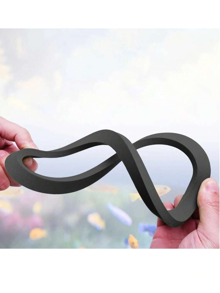 5个装水族箱漂浮植物环 鱼类喂食环 漂浮草阻挡环 适用于鱼缸水族箱池塘配件 - 黑色 - 查看 4