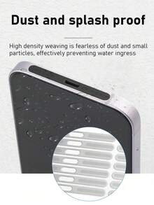 5片装超薄自粘金属防尘扬声器网罩保护膜,兼容 17/17 Air/17 Pro/17 Pro Max/16/16 Pro/16 Pro Max/15/14/13,保护听筒和充电口,确保音质,安装简便。送给母亲、家人、朋友、孩子、生日、节日的礼物,手机配件,手机挂饰。 - 黑色 - 查看 9