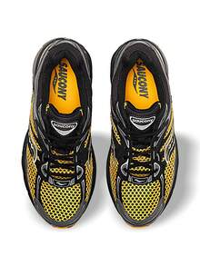 Saucony ProGrid Omni系列男士运动鞋，轻便缓震，透气防滑，厚底设计，黑色/金色，S70739-66 - 金/黑 - 查看 3