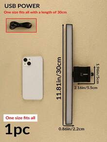 LED显示屏照明灯，USB-C供电，亮度可调，护眼电脑显示器LED灯，触摸开关，三种色温可调，适用于办公桌/办公室/家庭/游戏环境 - 白光 - 查看 13