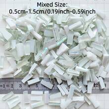 150G/5.3oz /1Pack Glass Mosaic Glass - No Cutting Required For Art Projects Suitable For DIY Crafts And Art Decoration DIY Photo Frame Turkish Lamp Mosaic Material Special Shaped Mosaic Glass - Multicolor - View 4