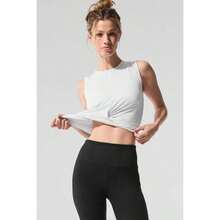 Alo Yoga Cover Tank - Black |  | Pilates Set - trắng - Xem 3