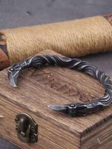 1pc Nordic Vikings Nordic Crow Bracelet Men's Cuff Bracelet - Bracelet 1 - View 3