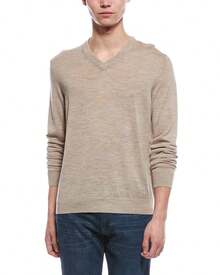 Bruno Magli Wool V-Neck Sweater - 棕色 - 查看 2