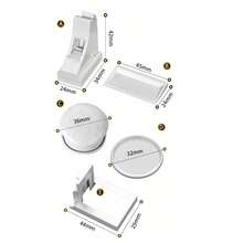 Valentine's Day Invisible Storage Locks (With Heart Key) - Magnetic Proofing Drawer/Cabinet Latches, Strong Adhesive No Tools, Safe For Painted Plastic