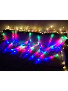 Mother's Day  Glow Sticks Bulk - Pcs Foam Sticks Glow In Dark Party Supplies With 3 Modes Flashing Effect, Glow Batons Party Favors Party Wedding Birthday Concert Halloween,Easter - 白色 - 查看 4