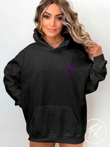 Bear Sweatshirt Be Yourself Be Yourself Humor Bear  3160 - Black - View 5