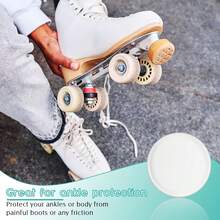 1片冰球踝关节护垫，适用于滑冰鞋的凝胶垫，冰上运动配件，冰上运动防护装备，冰刀保护套，灵活贴合，加强踝关节支撑，耐用凝胶垫，适用于冰球运动员和花样滑冰运动员