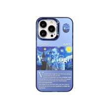 Funda adecuada para Apple 15 Pro Max, nueva funda para iPhone 14, sensación de alta gama, 13 Pro, láser 16, pintura al óleo de Van Gogh - Negro - Ver 2
