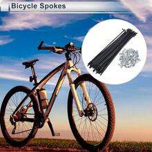 1 Set Universal Spokes 13G 130mm Length Bike Wheel Spokes Nipple Black 45 Steel - Initial - View 3