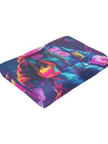 Kawss Kawaii Kaw Blanket Cartoon Print Flannel Blanket - Ultra Soft Anime Throw, The Thoughtful Gift For Christmas, Birthday, Halloween, For Sofa, Camping & Travel Comfort - màu đen - Xem 6