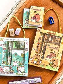 1-Piece Set Of Capybara Notebook Stationery | Astronaut Notebook | Cat -4 Random Styles, 1 Suitable For Student And Office Use - Multicolor - View 4